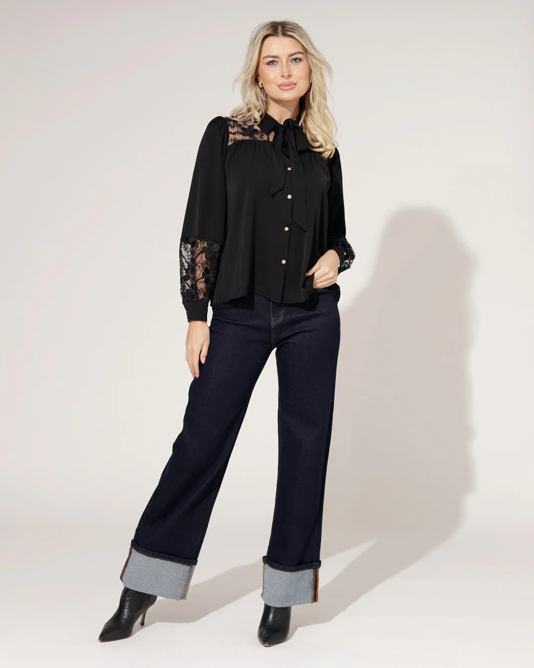 Blouse Besley Zwart - Image 3