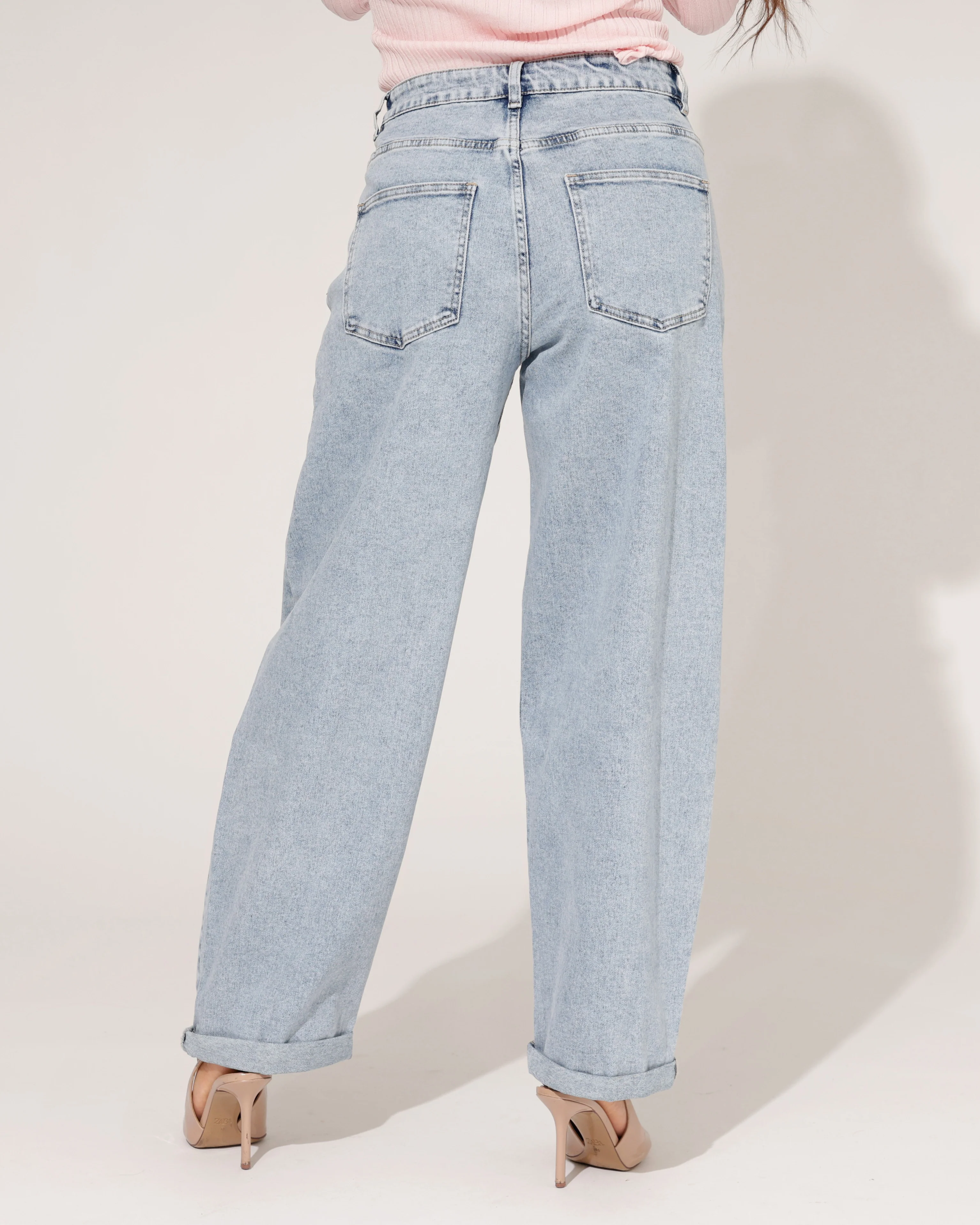 Laulia | Barrel jeans Rilana-1 Lichtblauw - Image 4